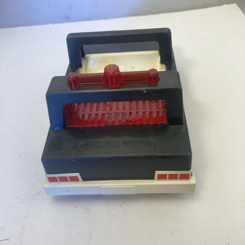 1981 Fisher Price Husky Helpers Police Car Vintage Toy 8”